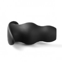 Butt Plug Hollow 3 Pc Set Silicone Black